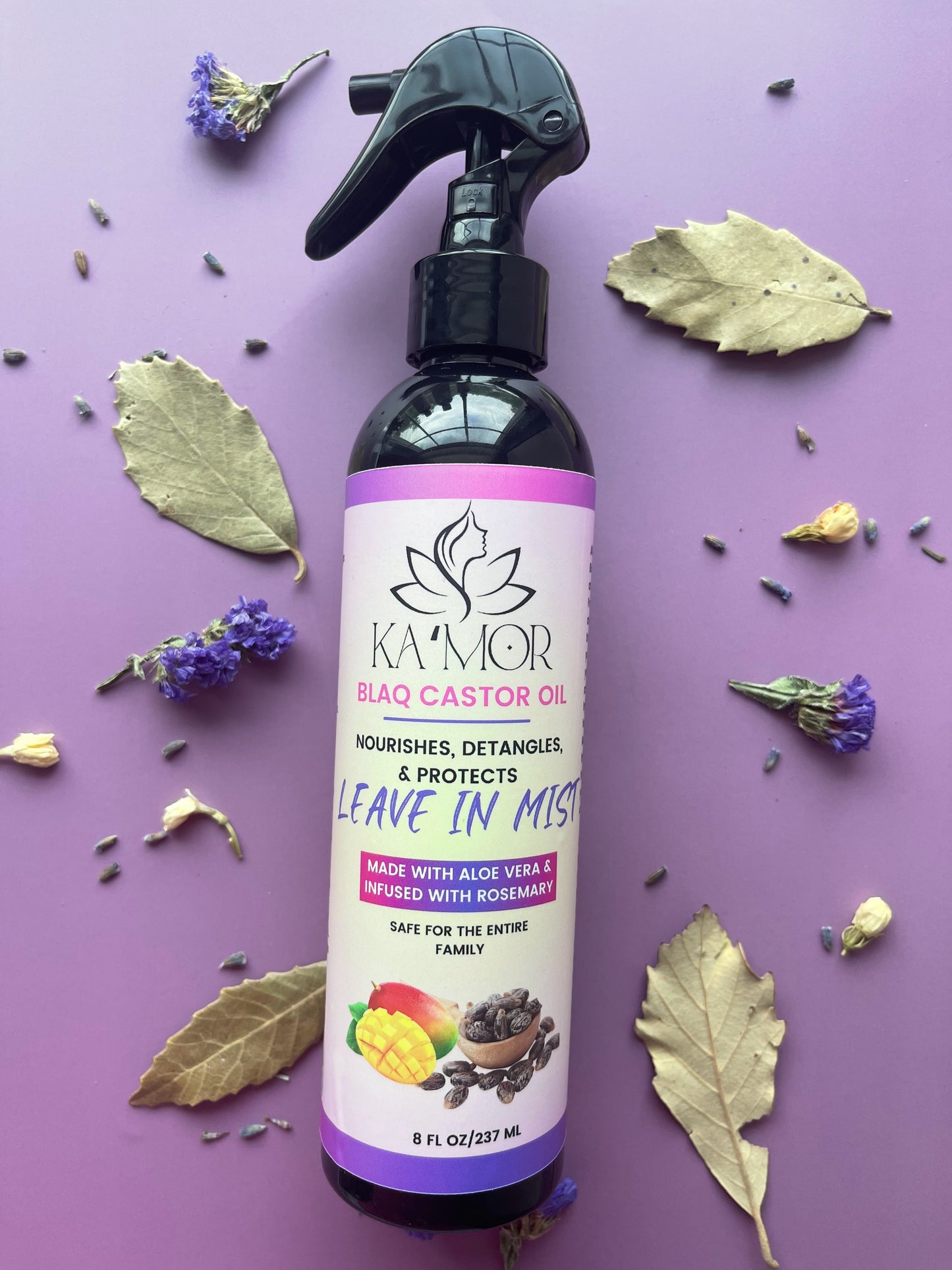 Blaq Castor Oil Leave In Mist - Mango