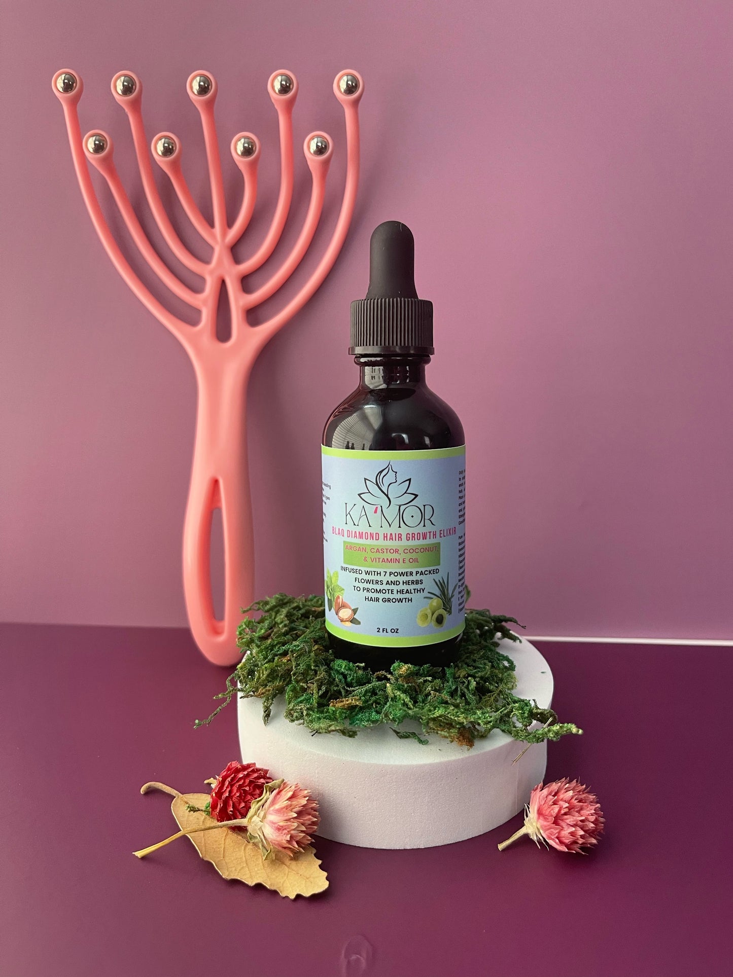 Blaq Diamond Ayurvedic Hair Growth Elixir - Itchy Scalp Formula - 2oz