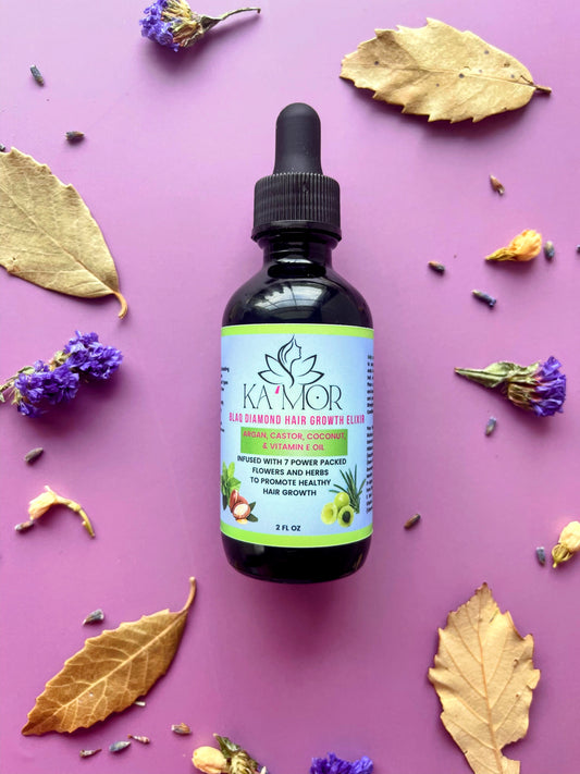 Blaq Diamond Ayurvedic Hair Growth Elixir - Itchy Scalp Formula - 2oz